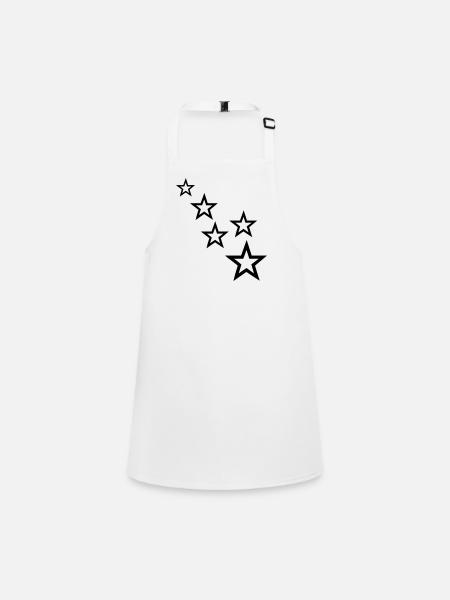 stars - Children's Apron - white - Front