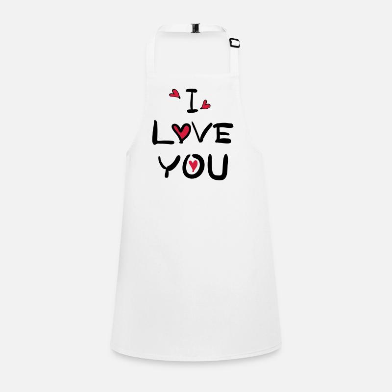 je t’aime typo c2 Tablier Enfant