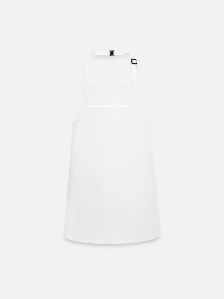 Line dashed - Children's Apron - white - Front