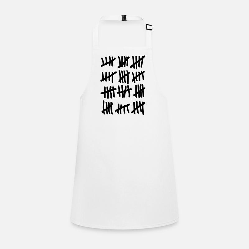 Sechzig Strichliste Schürze für Kinder