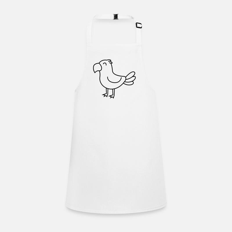 Papagei Comic Tier Schürze für Kinder