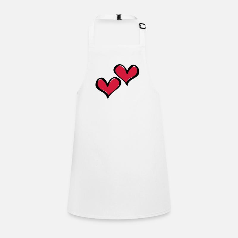 Hearts Symbol Love Tablier Enfant