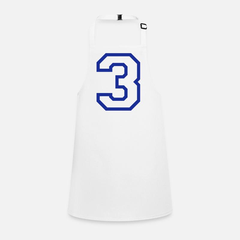 THE NUMBER 3-3 Children's Apron