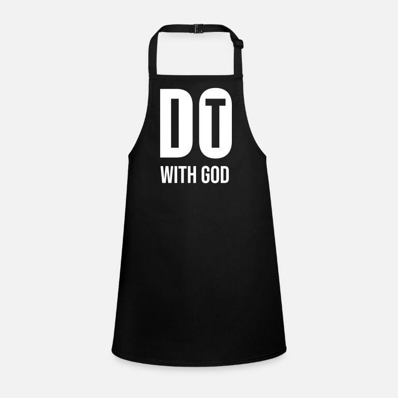 Do it with God - cool Christian gift Children's Apron
