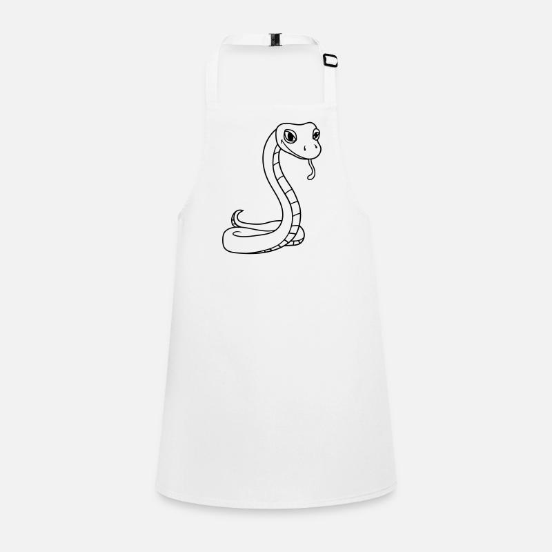 face snake head gecko lizard real reptile Children's Apron