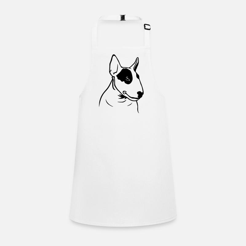 Bullterrier Profil (D) Schürze für Kinder