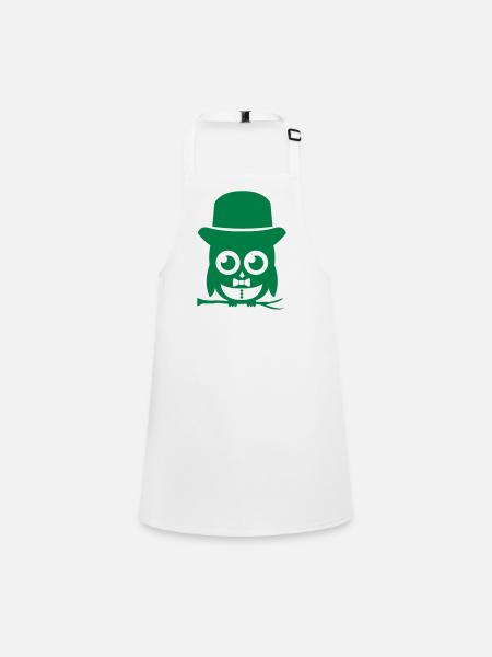 hibou sir 01 copie - Tablier Enfant - blanc - Devant