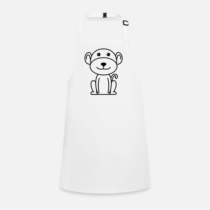 Singe animal comique Tablier Enfant