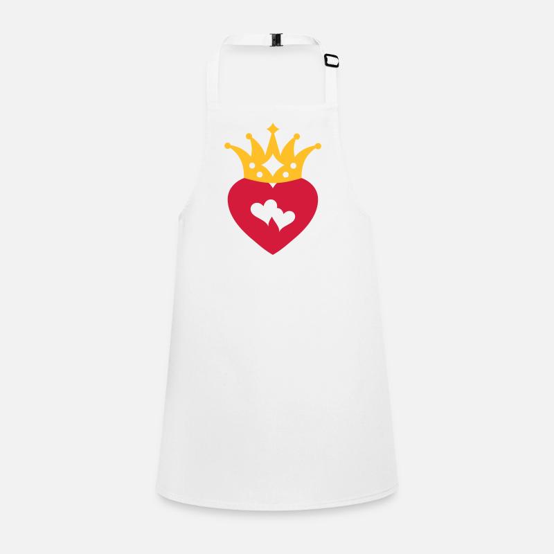 With Heart & Crown / Double Heart Children's Apron