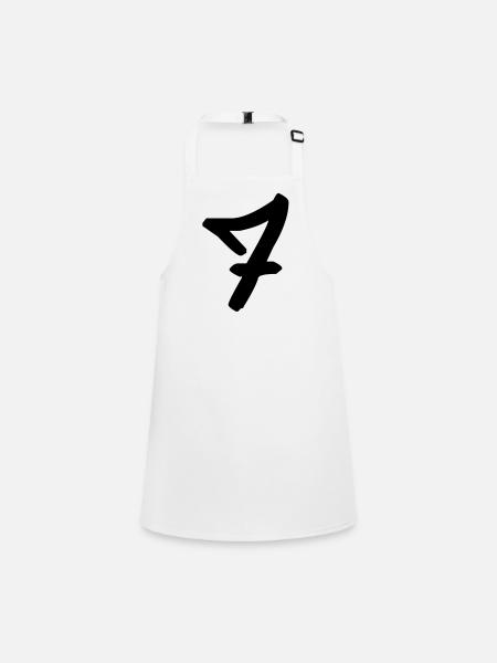 Graffiti : 7 - Children's Apron - white - Front