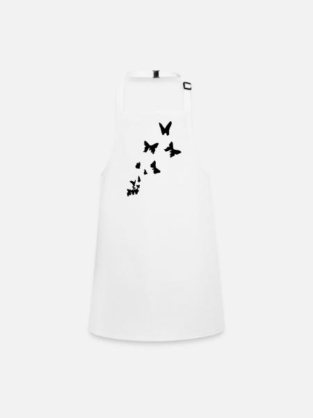 butterfly - butterflies - Children's Apron - white - Front