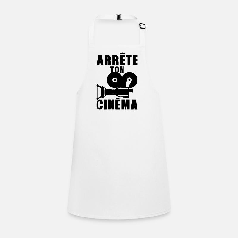 arrete ton cinema camera expression - Tablier Enfant - blanc
