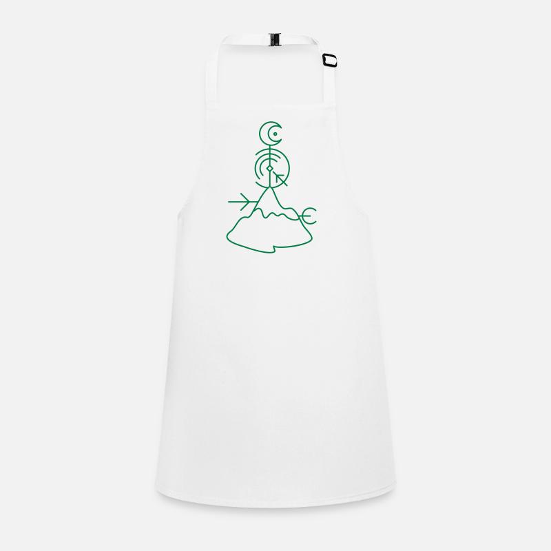 BOHO mountain top moon directions Children's Apron