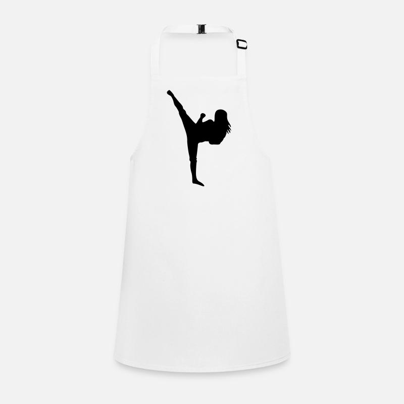 Martial Arts #5 - Children's Apron - white