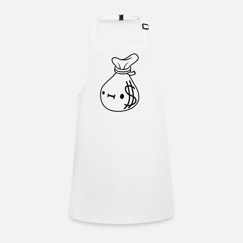 Comic Gesicht Geld Sack Schürze für Kinder