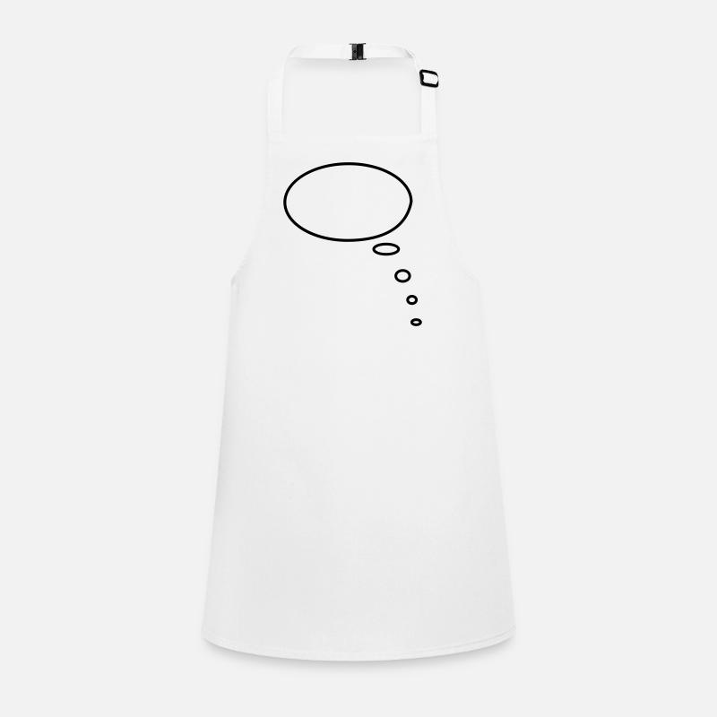 Denkblase_1farbig Schürze für Kinder