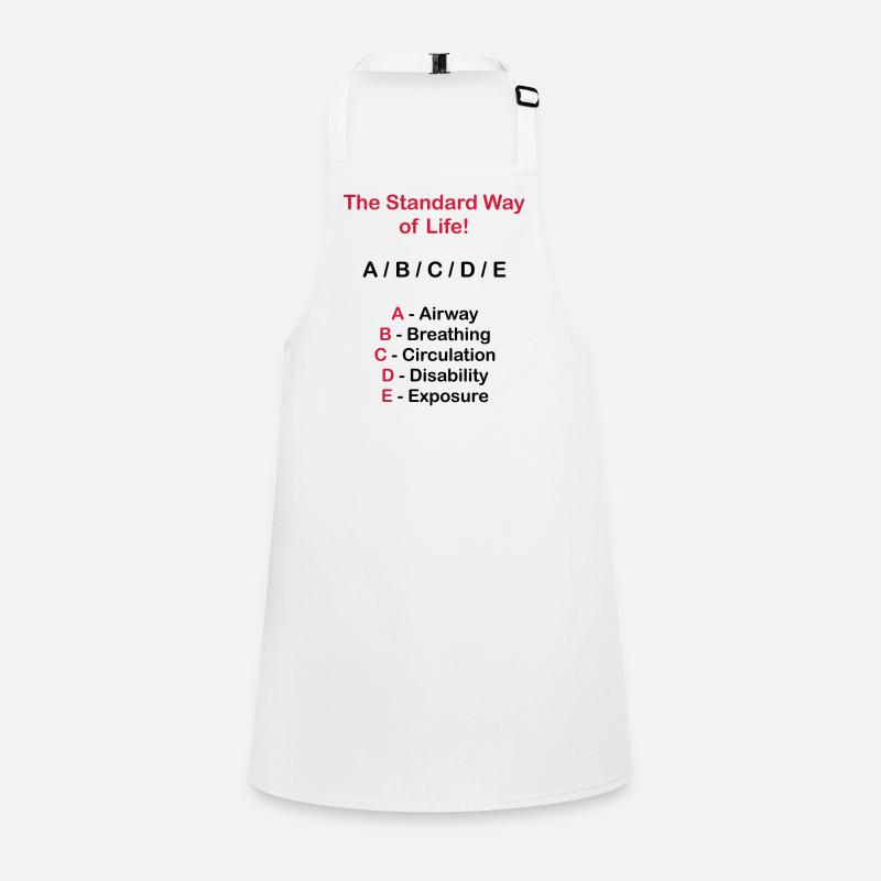 Rettungsdienst ABC Schema Schürze für Kinder