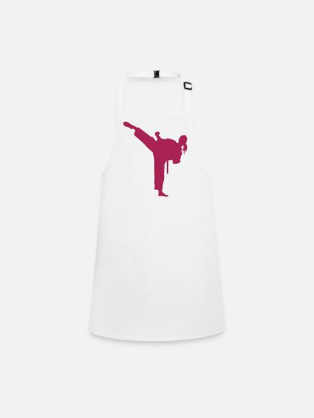 Kampfsport female de - Schürze für Kinder - Weiß - Vorne