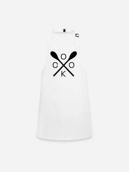 cuisinier - Tablier Enfant - blanc - Devant
