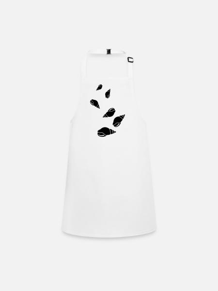 Shell symbol - Children's Apron - white - Front
