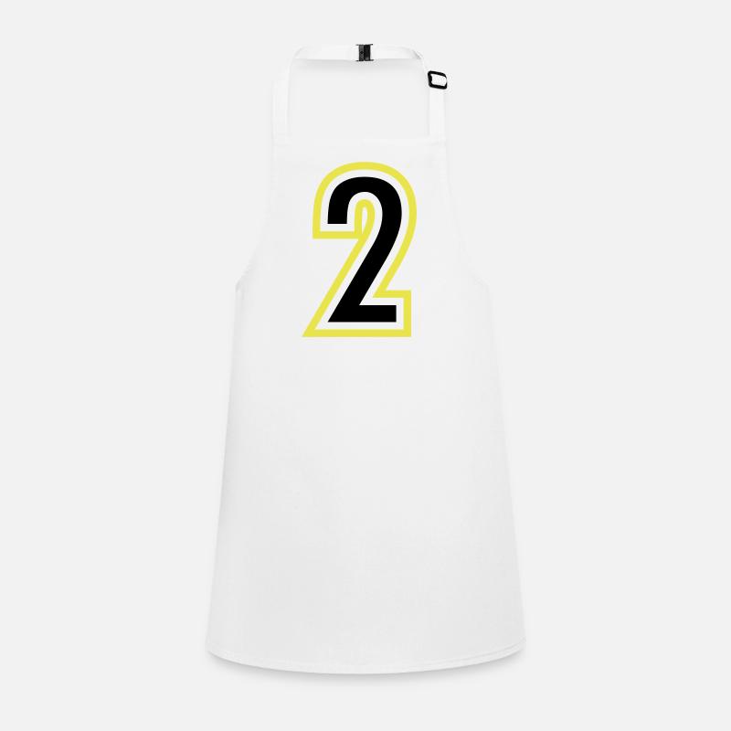 2 Number College Children's Apron