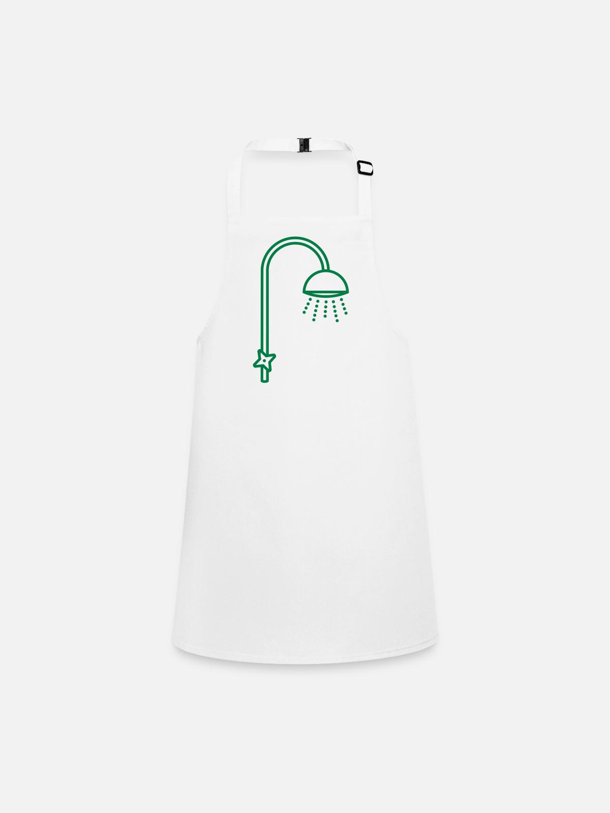 bath shower_d1 - Children's Apron - white - Front