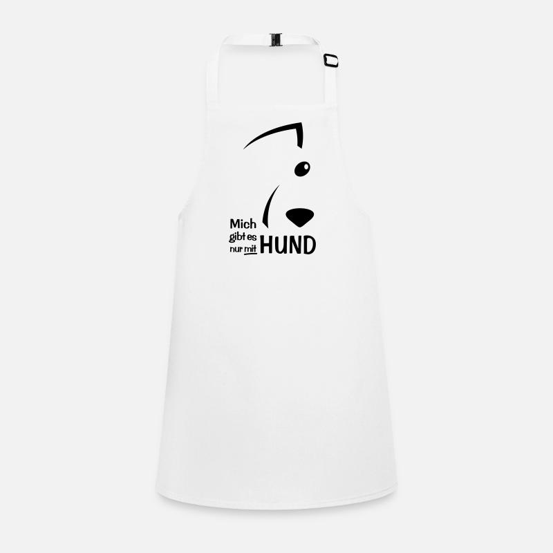 Nur mit HUND Schürze für Kinder