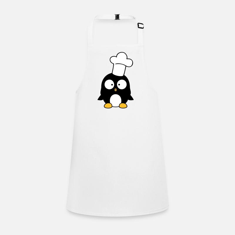Penguin Kitchen Chef Hat Food Cooking Children's Apron