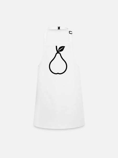 poire - Tablier Enfant - blanc - Devant
