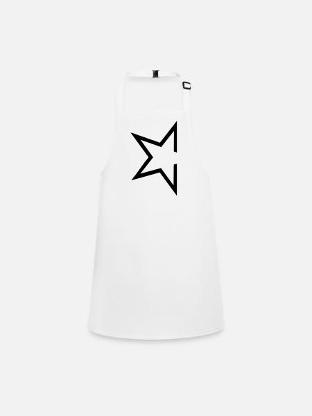 étoiles - Tablier Enfant - blanc - Devant