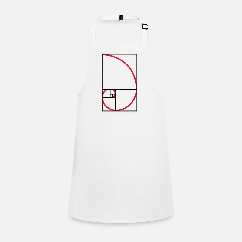 Fibonacci courbe de type ratio or Tablier Enfant