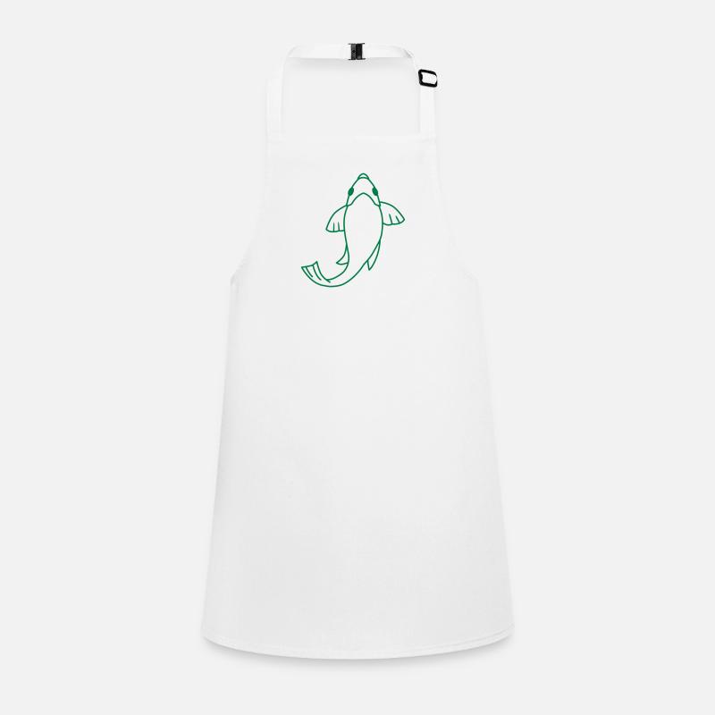 Poisson nageur de koi simple Tablier Enfant