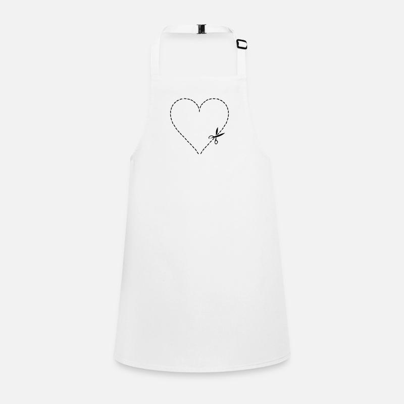 cutting heart Children's Apron