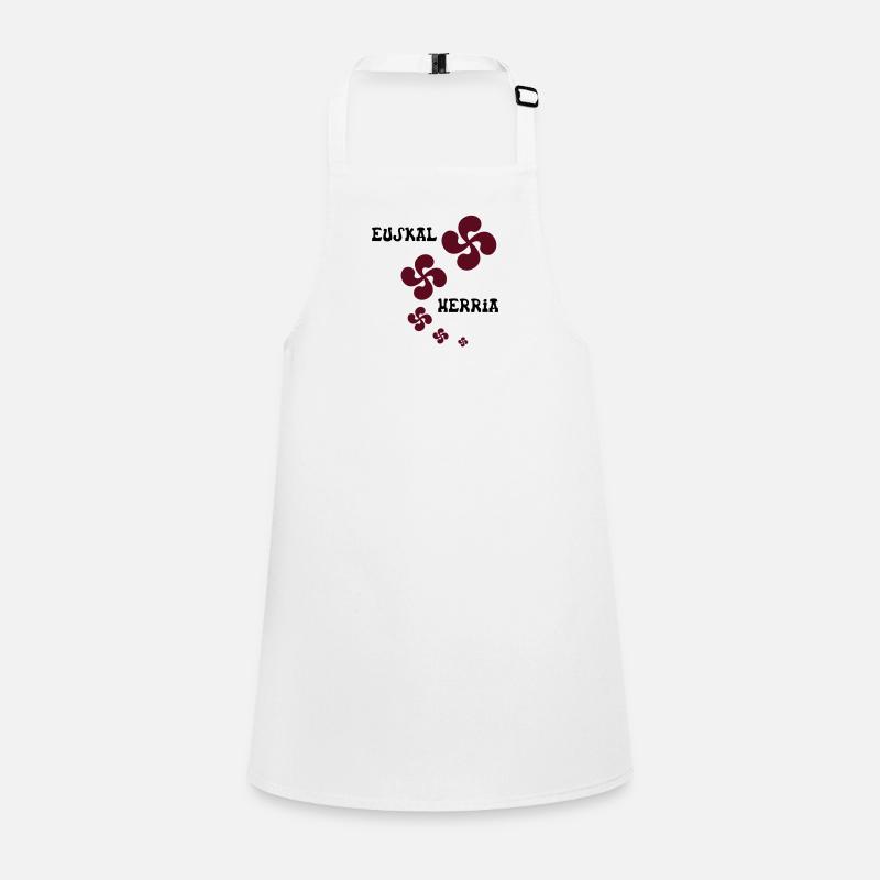 Multiple Croix Euskal Herria - Tablier Enfant - blanc