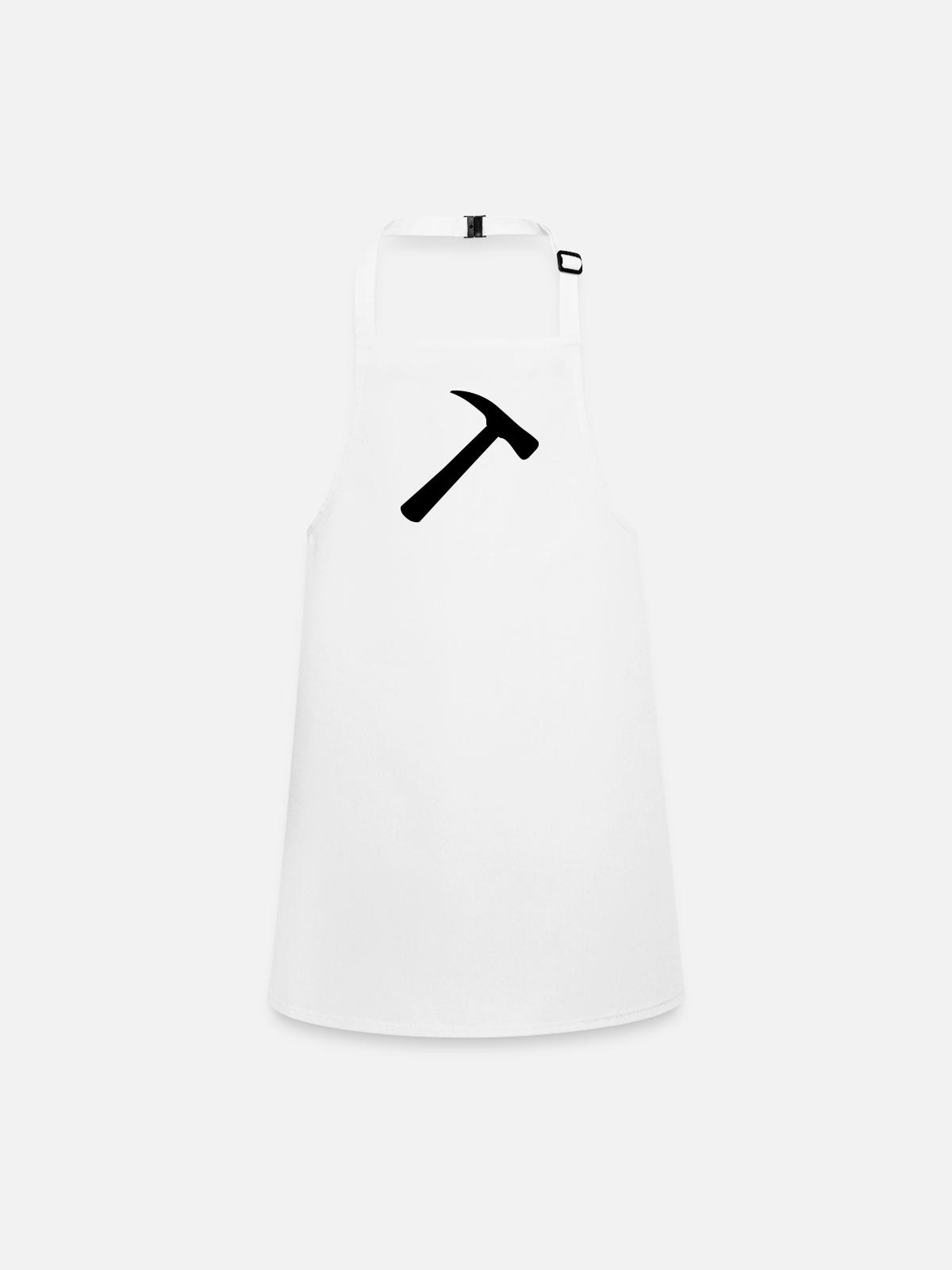 Hammer - Children's Apron - white - Front