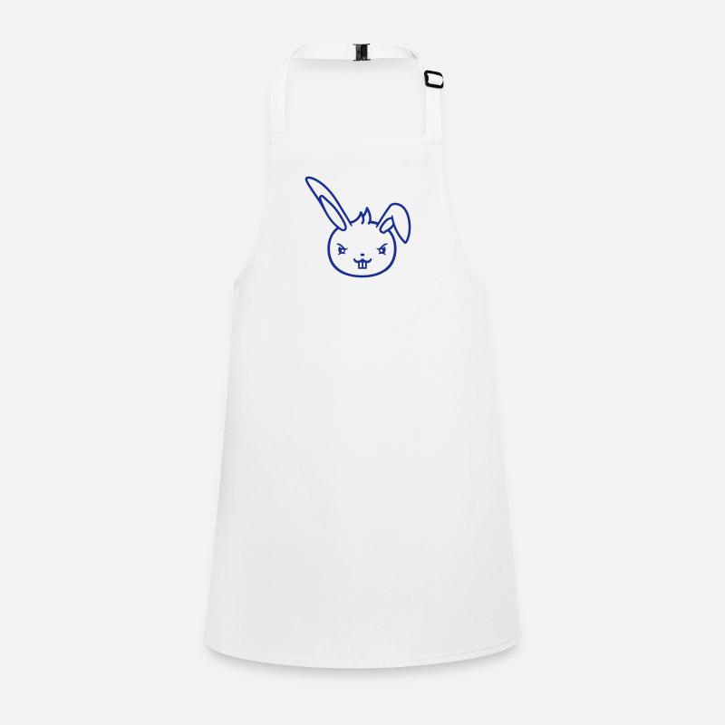 Lapin Mauvais Œil Coquin Cool Déterminé Drôle Tablier Enfant