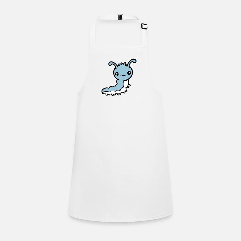 Cute caterpillar small friendly larva worm happy Children's Apron