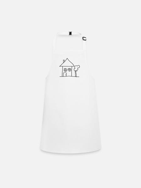 house - Children's Apron - white - Front