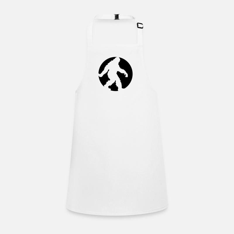 circle round logo going running sideways bigfoo Children's Apron