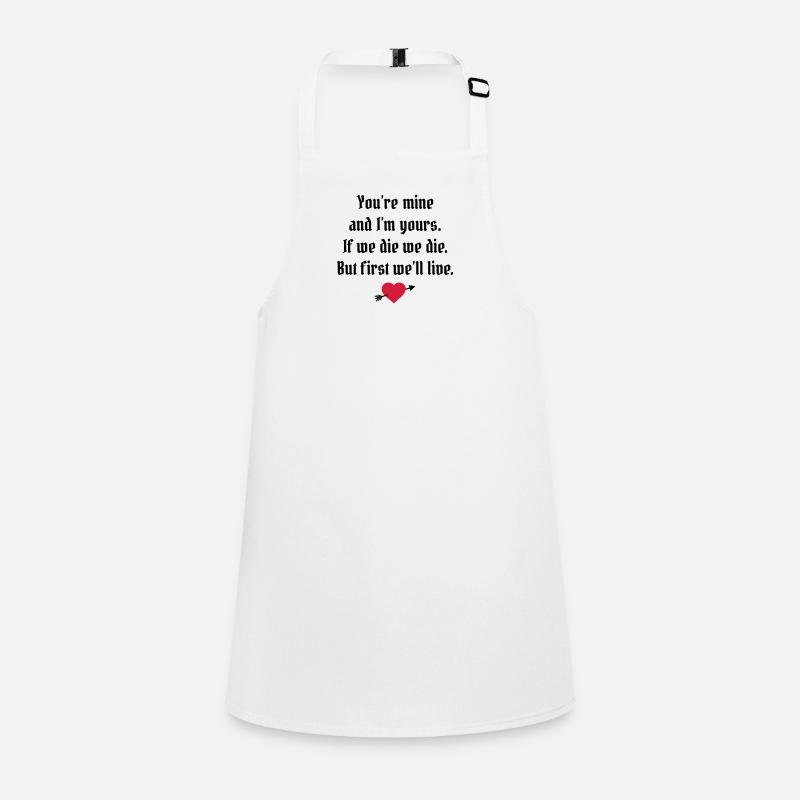 déclaration d'amour - if we die we die Tablier Enfant