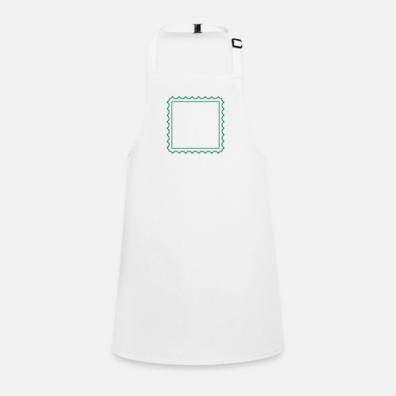 Timbre-poste carré Tablier Enfant