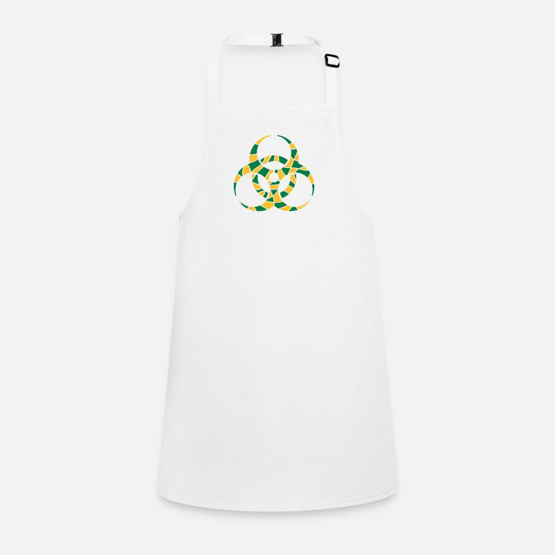 Symbol Biohazard Cracks Design Children's Apron