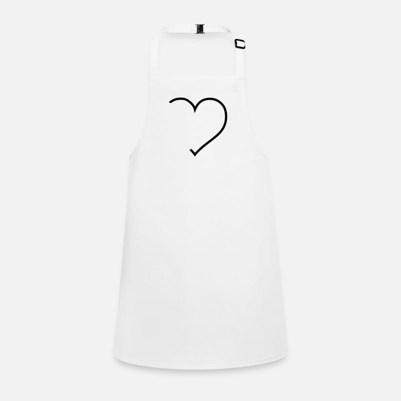 Ein modernes Herz Schürze für Kinder