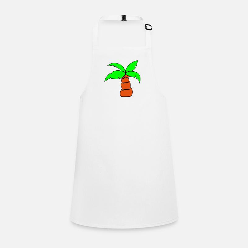 Palme Insel Baum Strand Urlaub Kokosnuss Meer Cool Tablier Enfant