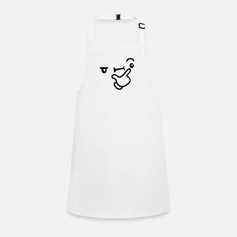 Icon Thoughtful Facial Expression Children's Apron