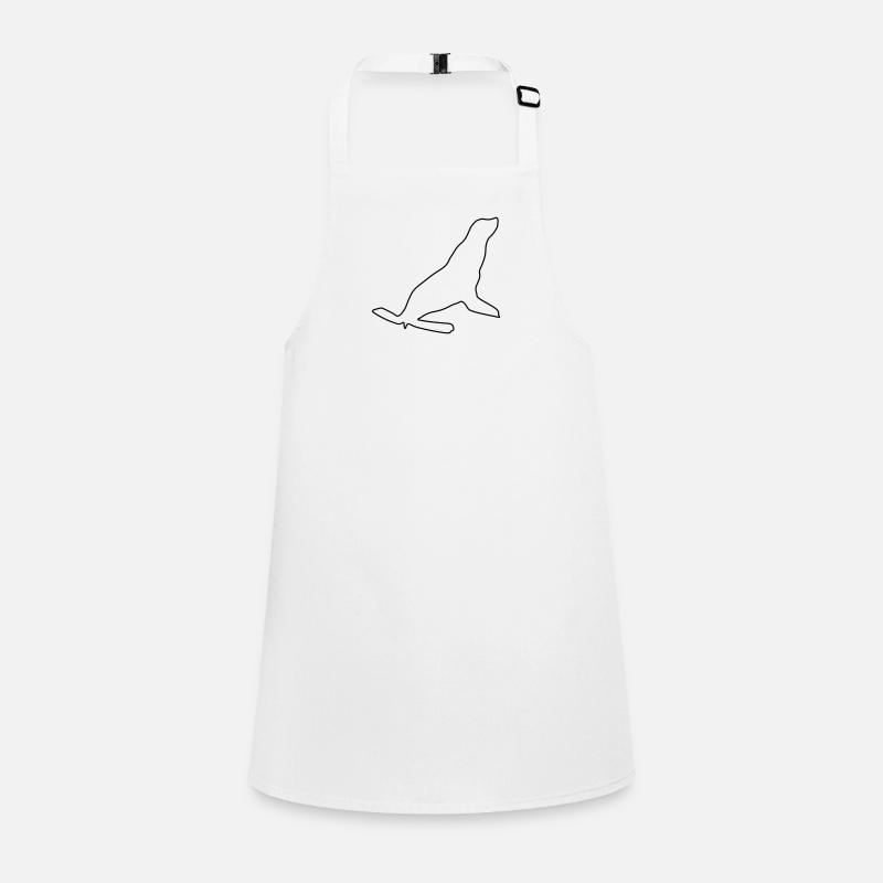 Silhouette de phoque de mer Tablier Enfant