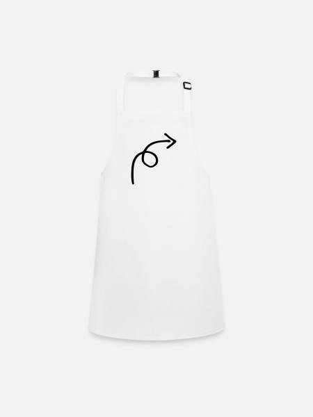 Arrow - Children's Apron - white - Front