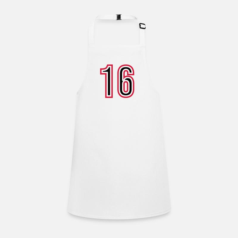 Maillot 16 Années Numéros Tablier Enfant