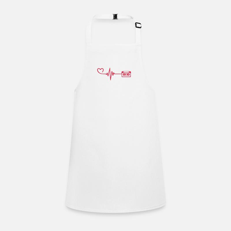 Cassette Pulse Heart Love Tablier Enfant