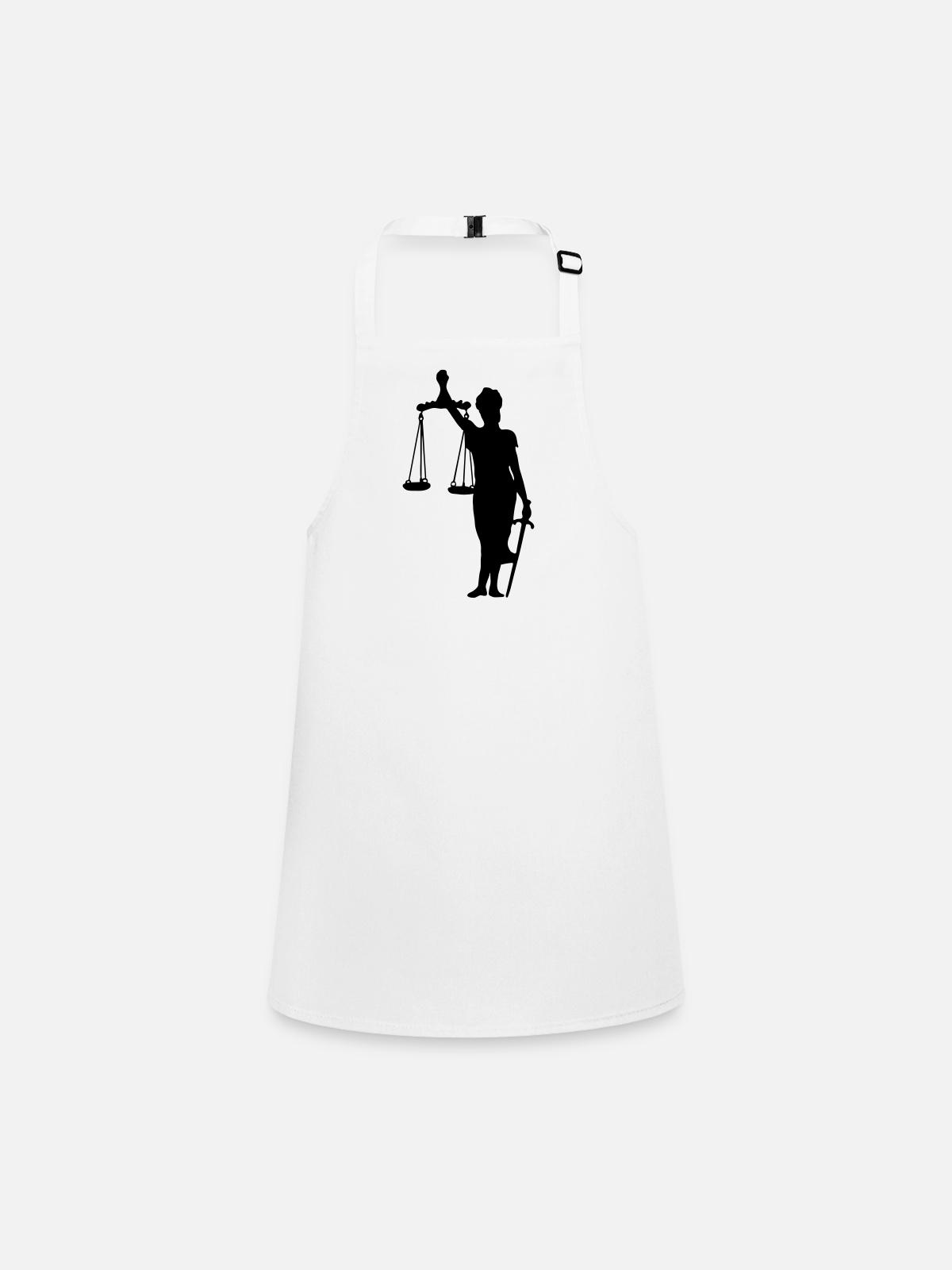 justice - Children's Apron - white - Front